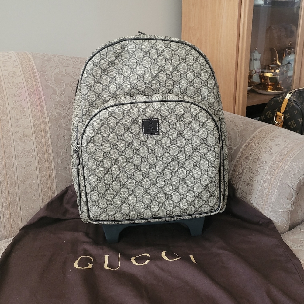 (SOLD)Authentic Gucci backpack/trolley carry on bag - Picture 1 of 16